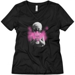 Ladies Relaxed Fit V-Neck Tee