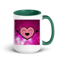 15oz Ceramic Mug with Color Inside