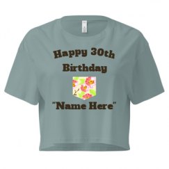 Ladies Festival Cali Crop Top Tee