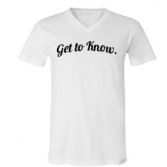 Unisex V-Neck Jersey Tee