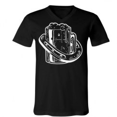 Unisex V-Neck Jersey Tee