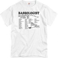 Bassologist 4 Bassheads 4 Life Tshirt