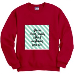 Unisex Film and Foil Crewneck Sweatshirt