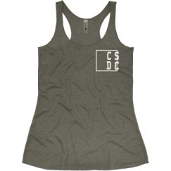 Ladies Slim Fit Super Soft Racerback Triblend Tank