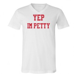 Unisex V-Neck Jersey Tee