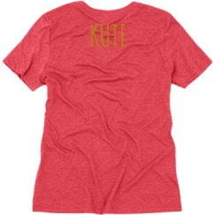 Ladies Relaxed Fit Super Soft Triblend V-Neck Tee