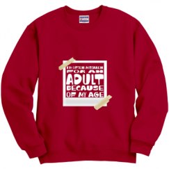 Unisex Film and Foil Crewneck Sweatshirt