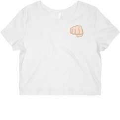 Ladies Slim Fit Crop Top Tee