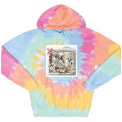 Unisex Tie-Dye Fleece Hoodie