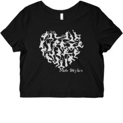 Ladies Slim Fit Crop Top Tee