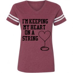 Ladies Relaxed Fit Vintage Sports Tee