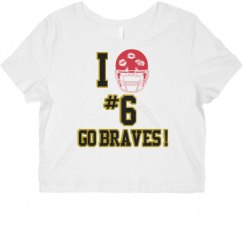 Ladies Slim Fit Crop Top Tee