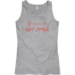 SET FREE - Romans 8:2 - Ladies Relaxed Fit Tank