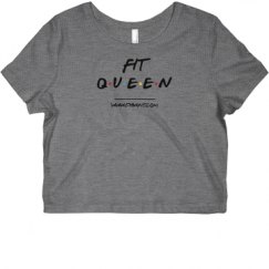 Ladies Slim Fit Crop Top Tee