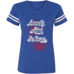 Ladies Relaxed Fit Vintage Sports Tee