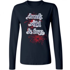 Ladies Relaxed Fit Basic Long Sleeve Tee