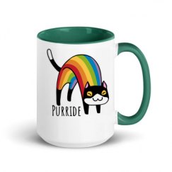 15oz Ceramic Mug with Color Inside