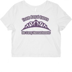 Ladies Slim Fit Crop Top Tee