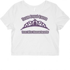 Ladies Slim Fit Crop Top Tee