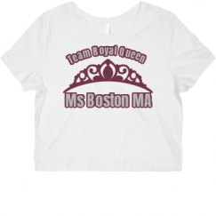 Ladies Slim Fit Crop Top Tee