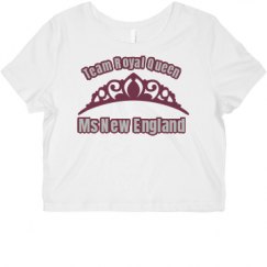 Ladies Slim Fit Crop Top Tee