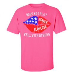 Unisex Ultra Cotton Safety Neon Crewneck Tee