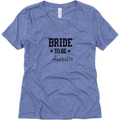 Ladies Relaxed Fit Super Soft Triblend V-Neck Tee