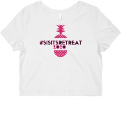 Ladies Slim Fit Crop Top Tee