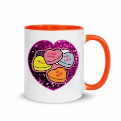 11oz Ceramic Mug with Color Inside