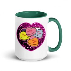 15oz Ceramic Mug with Color Inside