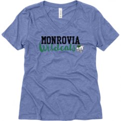 Ladies Relaxed Fit Super Soft Triblend V-Neck Tee