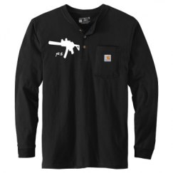 Unisex Carhartt Long Sleeve Henley Tee 