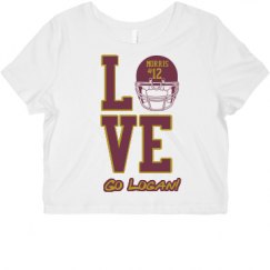 Ladies Slim Fit Crop Top Tee