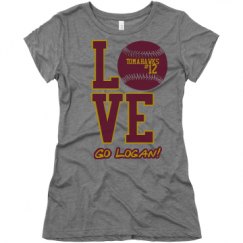 Ladies Slim Fit Super Soft Triblend Tee