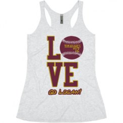 Ladies Slim Fit Super Soft Racerback Triblend Tank