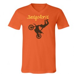 Unisex V-Neck Jersey Tee