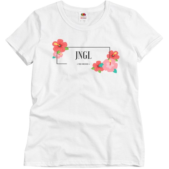 130MOOD_JNGL Hibiscus Shirt