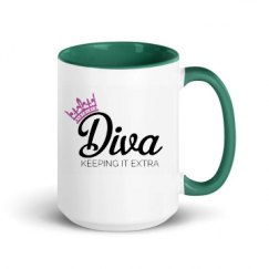15oz Ceramic Mug with Color Inside