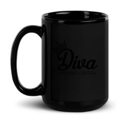 15oz Black Glossy Mug