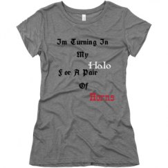 Ladies Slim Fit Super Soft Triblend Tee