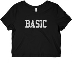 Ladies Slim Fit Crop Top Tee