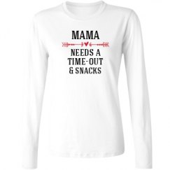 Ladies Relaxed Fit Basic Long Sleeve Tee