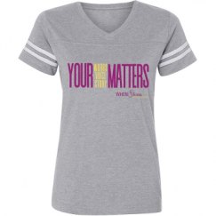 Ladies Relaxed Fit Vintage Sports Tee