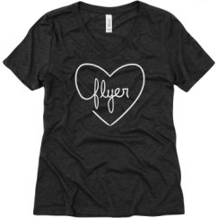 Ladies Relaxed Fit Super Soft Triblend V-Neck Tee