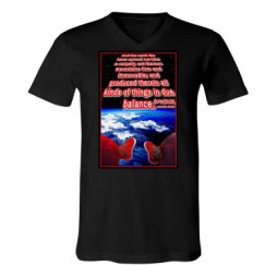 Unisex V-Neck Jersey Tee