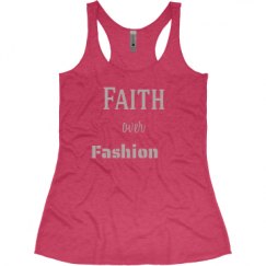 Ladies Slim Fit Super Soft Racerback Triblend Tank