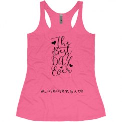 Ladies Slim Fit Super Soft Racerback Triblend Tank