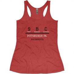 SBC Sleep Tank Red Blk White