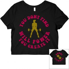 DONDIFITNESS SLIM FIT CROP TEE