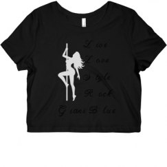 Ladies Slim Fit Crop Top Tee